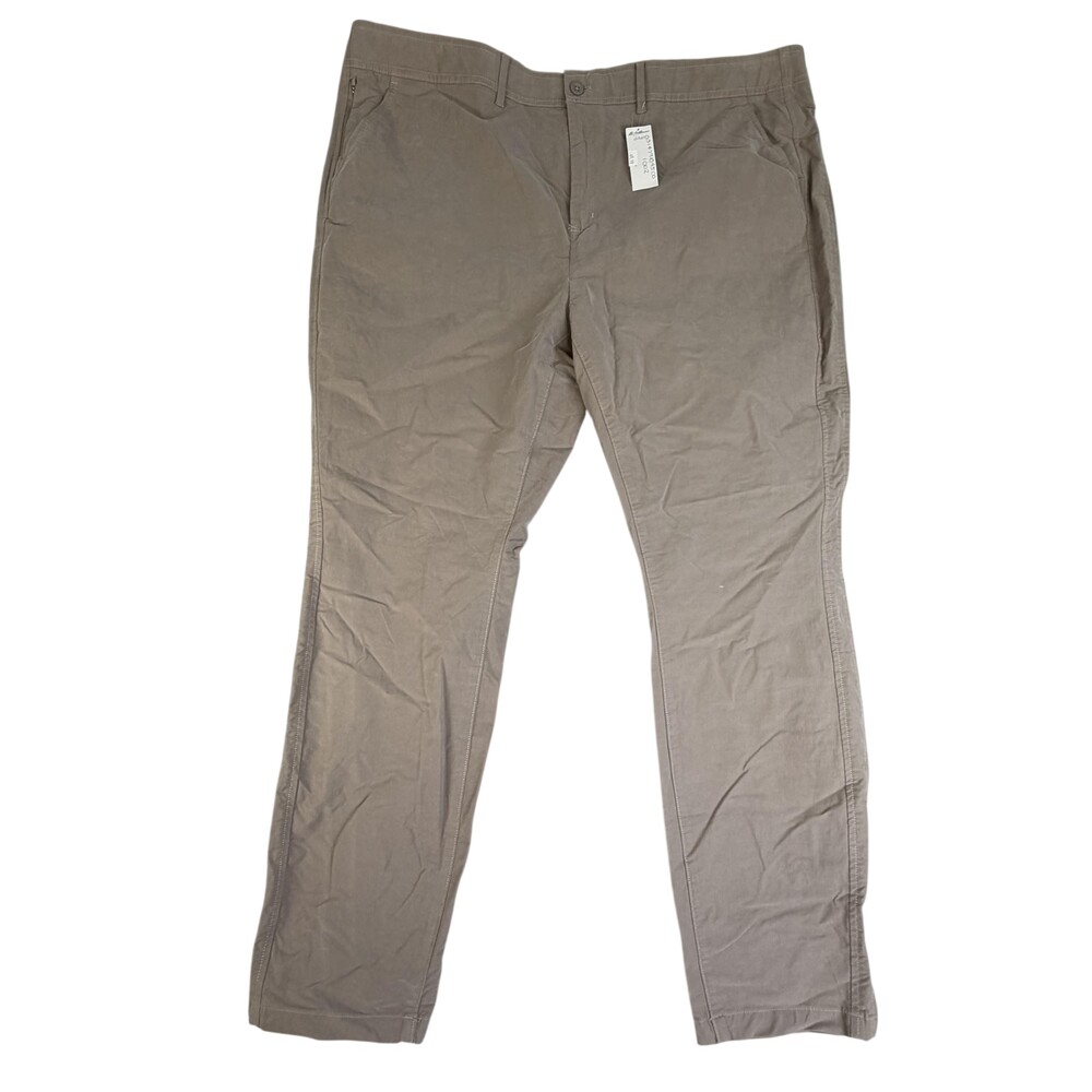 Eddie Bauer Pants Womens 24W Beige Voyager HR Chino Slim High Rise Stretch Twill